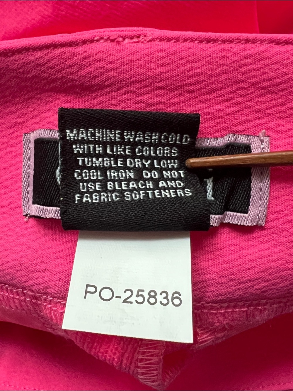 GOLFTINI Hot Pink Straight Leg Golf Pants Stretch Slash Pockets Hem Notch Size M - Picture 5 of 15